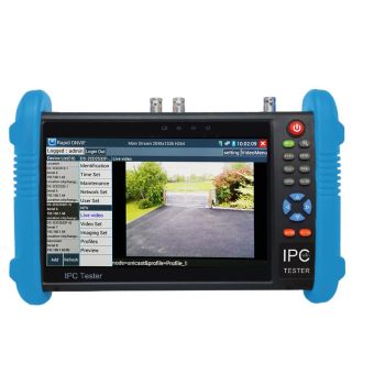 All-in-One CCTV Tester for TVI, CVI, AHD, CVBS and IP cameras with 7" Touchscreen