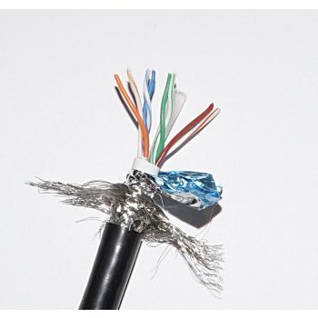 External Waterproof Shielded Braided Heavy Duty CAT5e Cable with Stranded Core 100/200/300 metres