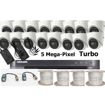 16 Camera Budget High Definition 5MP Turbo Kit with 16Ch 4TB DVR