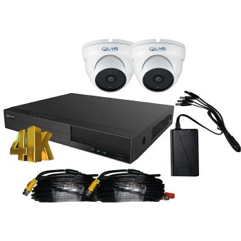 Two Camera 4K CCTV Kit with 8MP Cameras