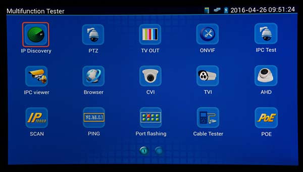 TESTER7-IP-3HD CCTV Tester for Analogue HD and IP Cameras