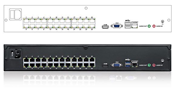 QVIS Genisys 24 Port PoE NVR Rear Panel